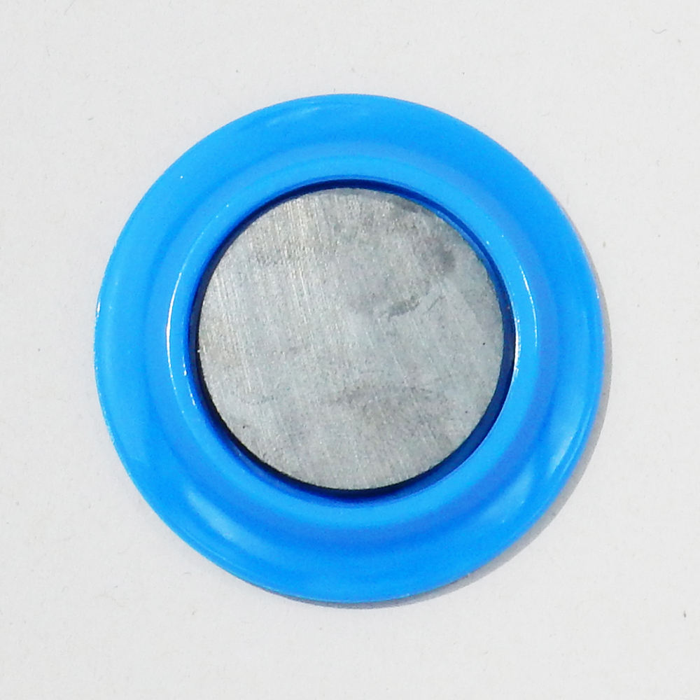 カラーマグネット丸型５０ｍｍ 青 - 画鋲、クリップ、安全ピン 