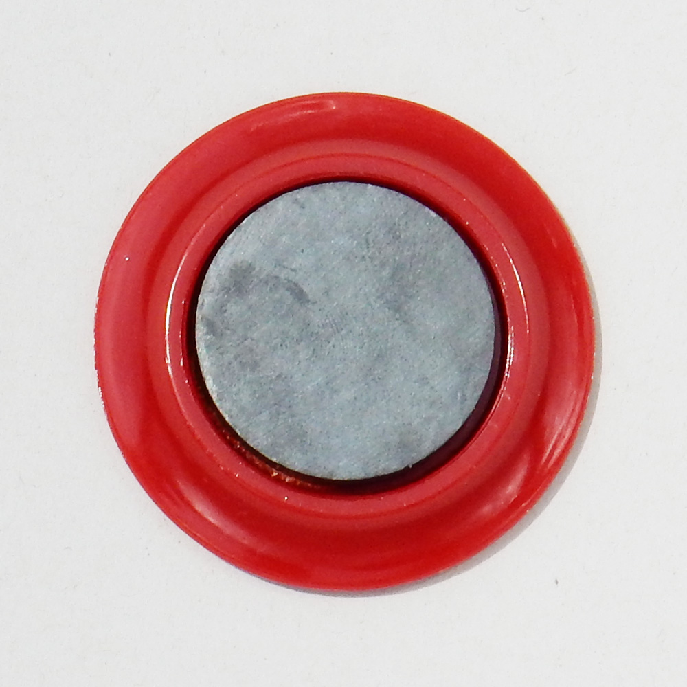 カラーマグネット丸型５０ｍｍ 赤 | 画鋲、クリップ、安全ピン 